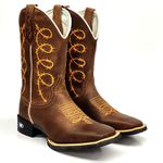 Bota Texana Cano Longo Country Arame Caracol 