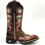 Bota Feminina Texana Country Floral Love-II 