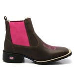 Botina Feminina Country de Elástico Rosa