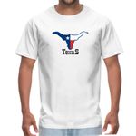 Camisa de Algodão Lisa Branca - Estampa Texas