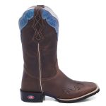 Bota Texana Unissex Borda Azul