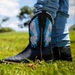 Bota Texana Amarillo Preta