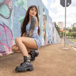 Coturno Tratorado Freyja Estilo Veggie Shoes Preto