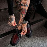 Creeper Verniz Vinho Preto Estilo Veggie Shoes