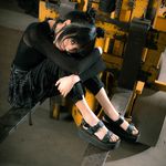 Sandália Plataforma Estilo Veggie Shoes Júlia Preto