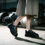 Sapato Colegial Inglês Estilo Veggie Lyon Verniz Preto