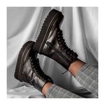 Coturno Plataforma Brienne Preto