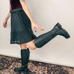 Coturno Estilo Inglês Cano longo Versalhes Preto