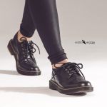 Sapato Oxford Estilo Veggie Rolly Preto