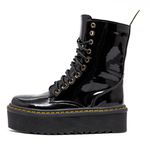 Coturno Plataforma Brienne Verniz Preto