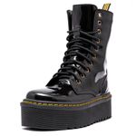 Coturno Plataforma Brienne Verniz Preto