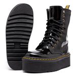 Coturno Plataforma Brienne Verniz Preto