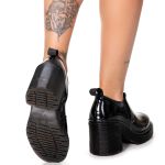 Sapato Plataforma Constança Estilo Veggie Verniz Preto