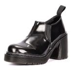 Sapato Plataforma Constança Estilo Veggie Verniz Preto