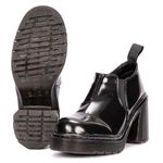 Sapato Plataforma Constança Estilo Veggie Verniz Preto
