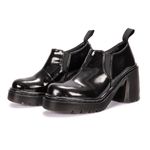 Sapato Plataforma Constança Estilo Veggie Verniz Preto