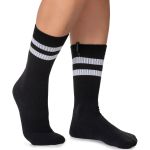 Meia Estilo Veggie Linha Old Style Preto e Branco