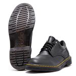 Sapato Colegial Inglês Estilo Veggie Preto Baixo