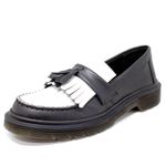 Sapato Mocassim Bambolim Estilo Veggie Preto e Branco