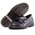 Sapato Mocassim Bambolim Estilo Veggie Preto