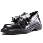 Sapato Mocassim Bambolim Estilo Veggie Verniz Preto