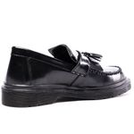 Sapato Mocassim Bambolim Estilo Veggie Verniz Preto