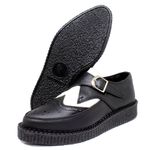 New Creeper Estilo Veggie Abruzzo Preto e Branco Bico Fino