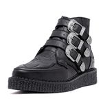 New Creeper Bico Fino Estilo Veggie Elvira Preto