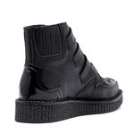 New Creeper Bico Fino Estilo Veggie Elvira Preto