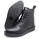 New Creeper Coturno Bico Fino Estilo Veggie Ivy Preto