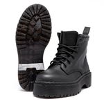 Coturno Estilo Inglês Cano Mid All Black