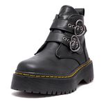 Coturno Estilo Inglês Afrodite Preto