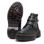 Coturno Estilo Inglês Afrodite Preto