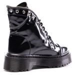 Coturno Estilo Inglês Milano Verniz Preto