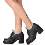 Sapato Plataforma Jasmin Estilo Veggie Preto