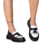Sapato Mocassim Bambolim Estilo Veggie Preto e Branco