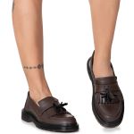 Sapato Mocassim Bambolim Estilo Veggie Marrom