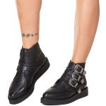 New Creeper Bico Fino Estilo Veggie Elvira Preto
