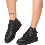 New Creeper Bico Fino Cagliari Estilo Veggie Preto