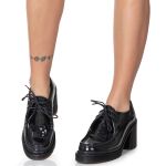 Sapato Plataforma Jasmin Estilo Veggie Verniz Preto
