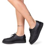 New Creeper Estilo Veggie Morricone Preto Bico Fino