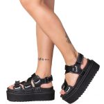 Sandália Plataforma Estilo Veggie Giusephina Preto
