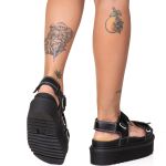 Sandália Plataforma Estilo Veggie Giusephina Preto