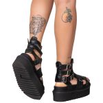 Sandália Plataforma Estilo Veggie Lucrétia Preto