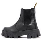 Bota Tratorada Meggie Chelsea Estilo Veggie Preto