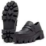 Sapato Mocassim Tratorado Briggite Estilo Veggie Preto