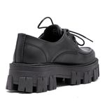 Sapato Oxford Tratorado Estilo Veggie Brenna Preto