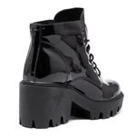Bota Cano Curto Estilo Veggie Susan Verniz Preto