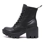Bota Cano Médio Estilo Veggie Emma Preto
