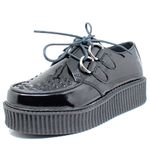 Creeper Verniz Preto Estilo Veggie Shoes